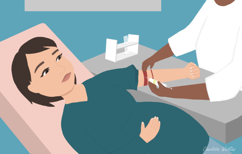 12 weeks pregnant – Blood tests today!