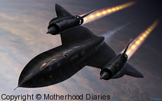 SR-71 Blackbird stealth plane
