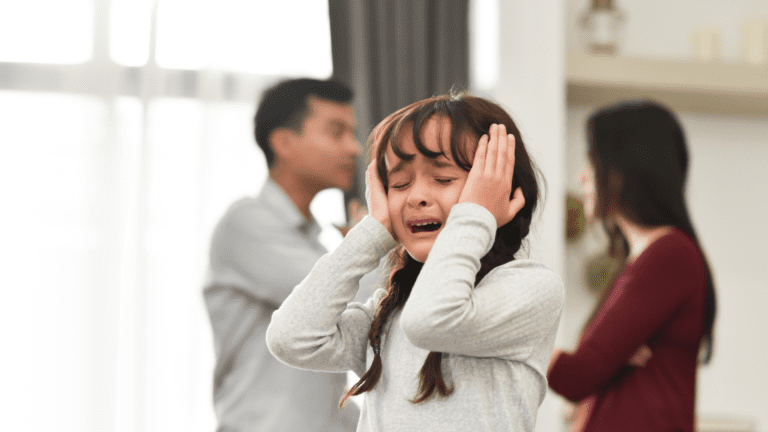 how to tell your kids about a divorce crying child