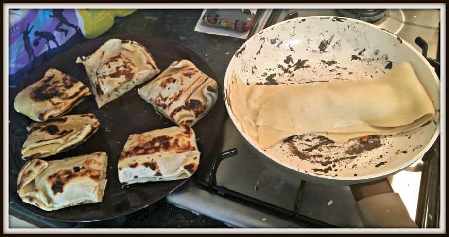 Browned on both sides