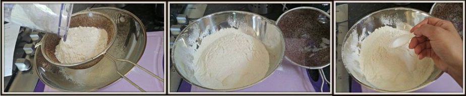 Sift the flour and 1 teaspoon of salt together into a large bowl.