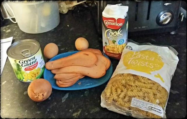 Pasta Carbonara – using Carnation Cook with it! Crème