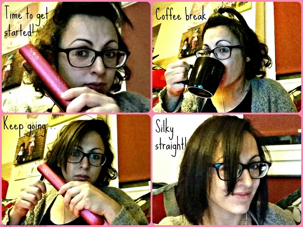 straightening curly hair with straighteners