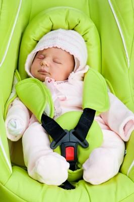 Baby in a car seat