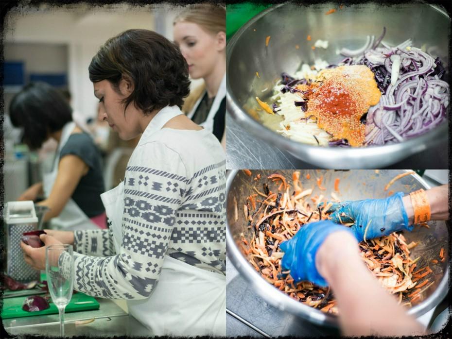 Preparing the ingredients for marinating