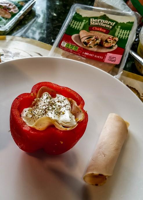 Bernard Matthews 'Breadless Lunches' #Bootifulideas - Stuffed Bell Pepper - motherhooddiaries.com