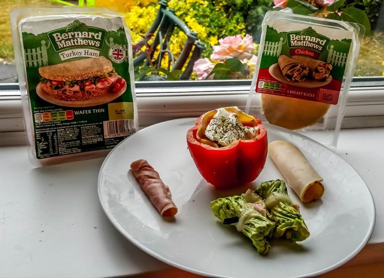 Bernard Matthews 'Breadless Lunches' #Bootifulideas - Stuffed Bell Pepper and Lettuce Wrap - motherhooddiaries.com