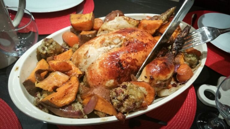 5 ingredient roast chicken dinner - motherhooddiaries