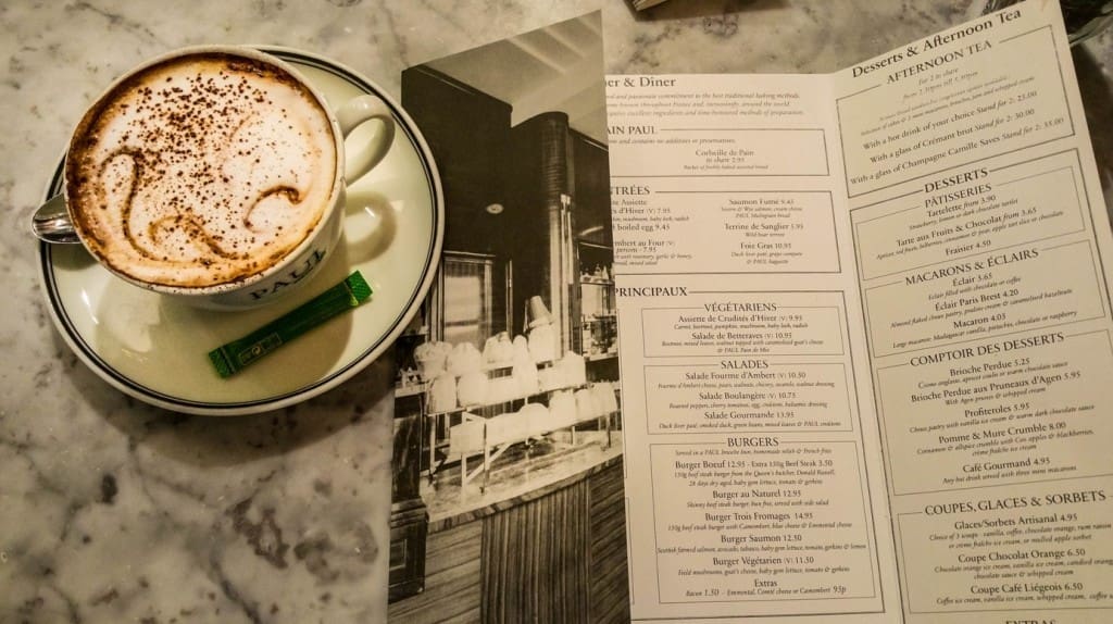 A great afternoon tea for two at Le Restaurant de PAUL in Covent Garden
