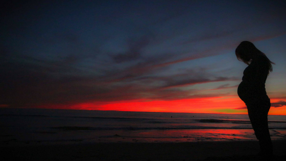 pregnant-sunset
