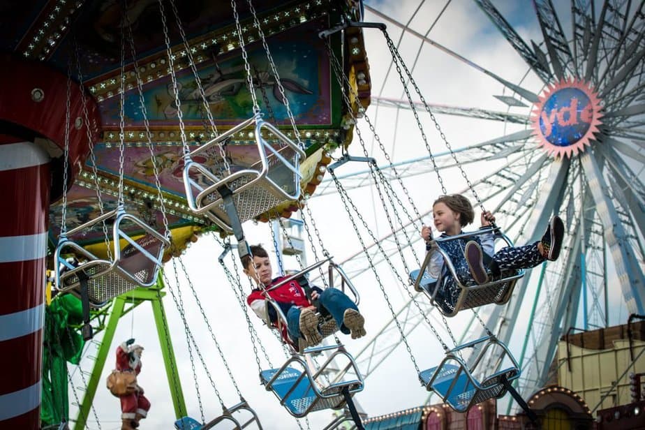 Fairground ride at winter wonderland