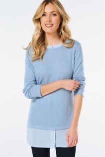 2 in 1 Jumper and Mock Shirt