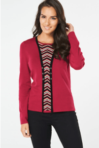 Mock 2 in 1 Cardigan