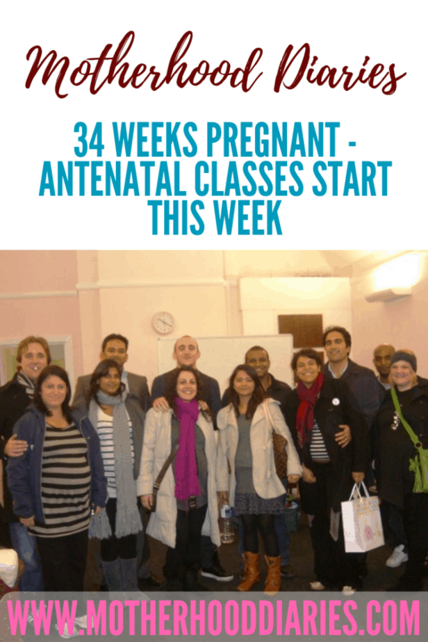 33 weeks pregnant - antenatal classes start this week