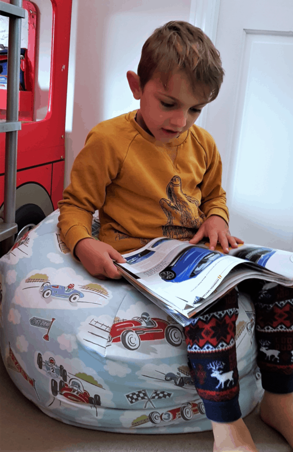 Incorporate reading into your child's bedtime routine. It's a great way to bond with your child and calm them down before bed