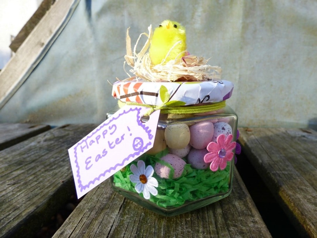 Easter chocolate jar