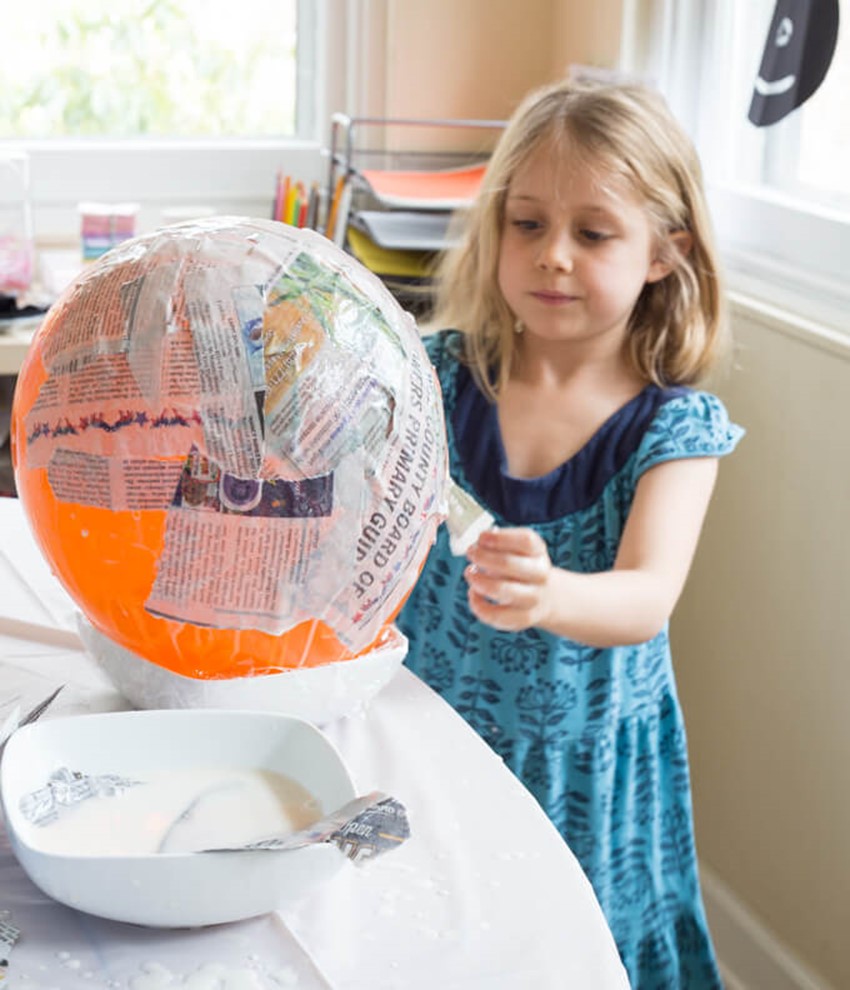 Papier mâché Easter eggs