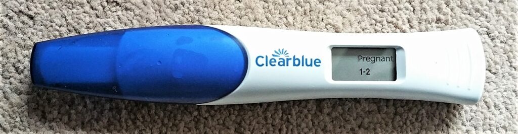 Clearblue positive pregnancy test