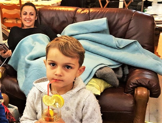 Resting on the couch during first trimester pregnancy