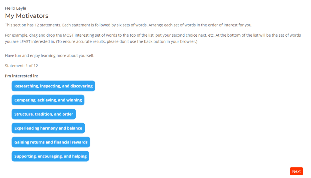 Mindscreen Questionnaire - My Motivators - How to spot the signs of low self-esteem in your child - Mindscreen Review - Part 1