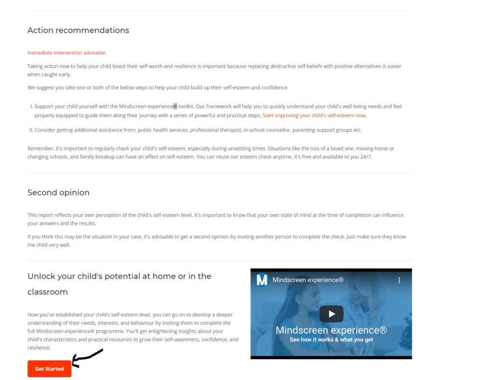 Get started with the full Mindscreen experience - How to spot the signs of low self-esteem in your child - Mindscreen Review - Part 1