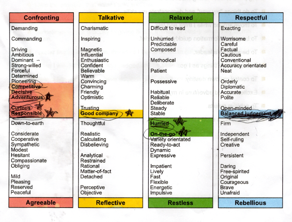 How I see myself mindscreen profile