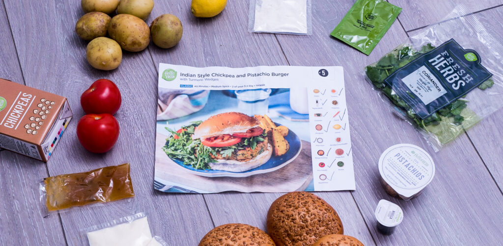 Easy to follow recipe cards at HelloFresh
