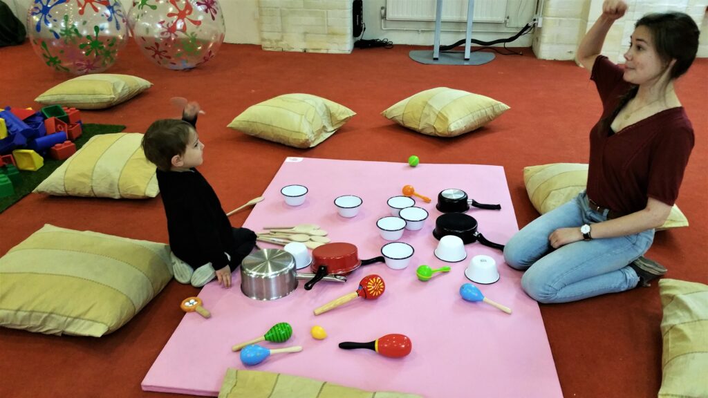 Using music during attachment play