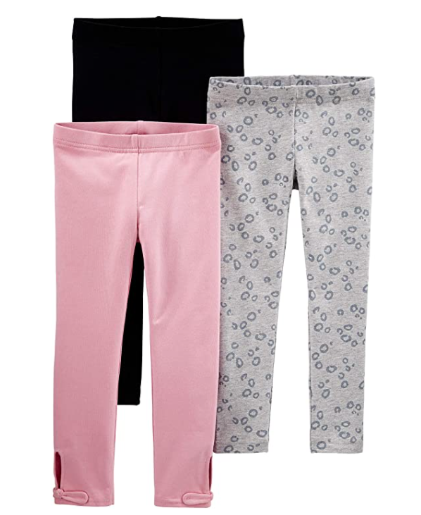 Simple Joys by Carter's Baby and Toddler Girls' 3-Pack Leggings