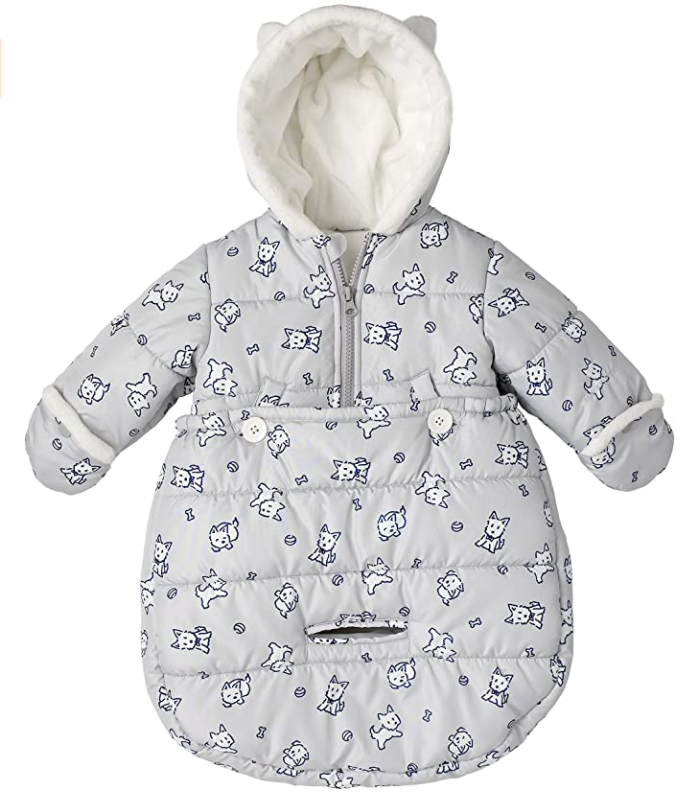 LONDON FOG Newborn Infant Baby Girl Boy Puffer Carbag Pram Bag Snowsuit Bunting
