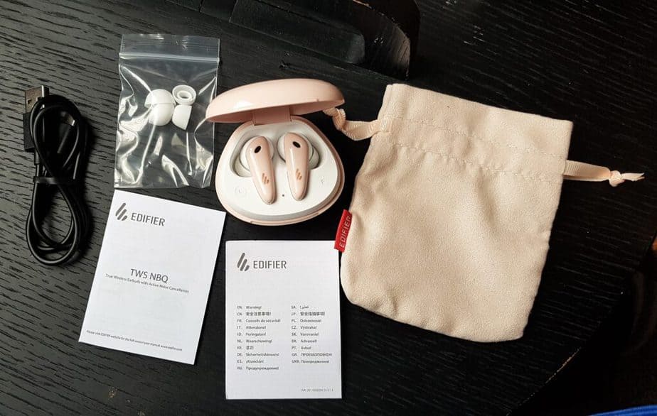 Edifier TWS NBQ earbuds accessories