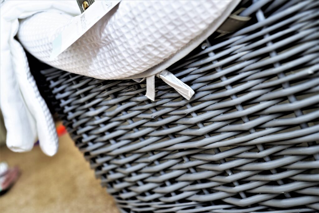 Clair De Lune Grey Wicker Noah Pod® Over the Moon - Wicker Moses Basket with Stand review (photo by tomasprestonphotography.com)