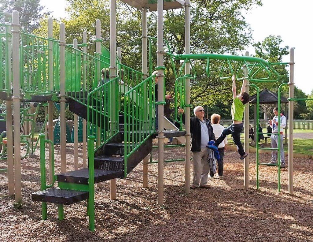 Teach your kids to use the monkey bars