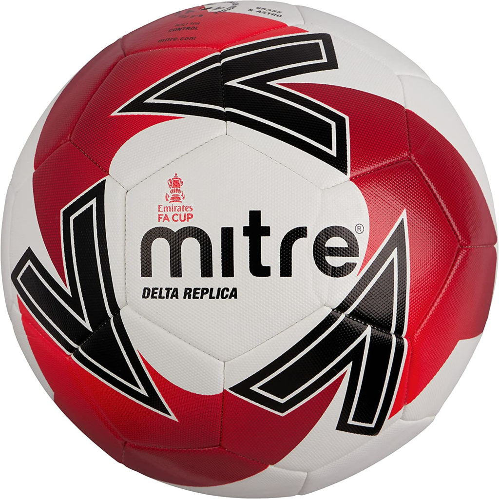 Christmas gifts for 9 year olds - Mitre Delta Replica FA Cup Football, High Performance Training Ball, Extra Durable Design, Ball