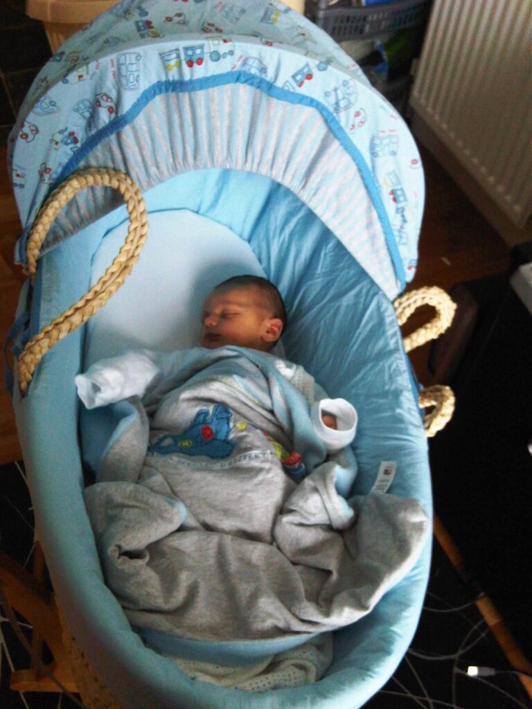 Baby sleeping - 1 week old