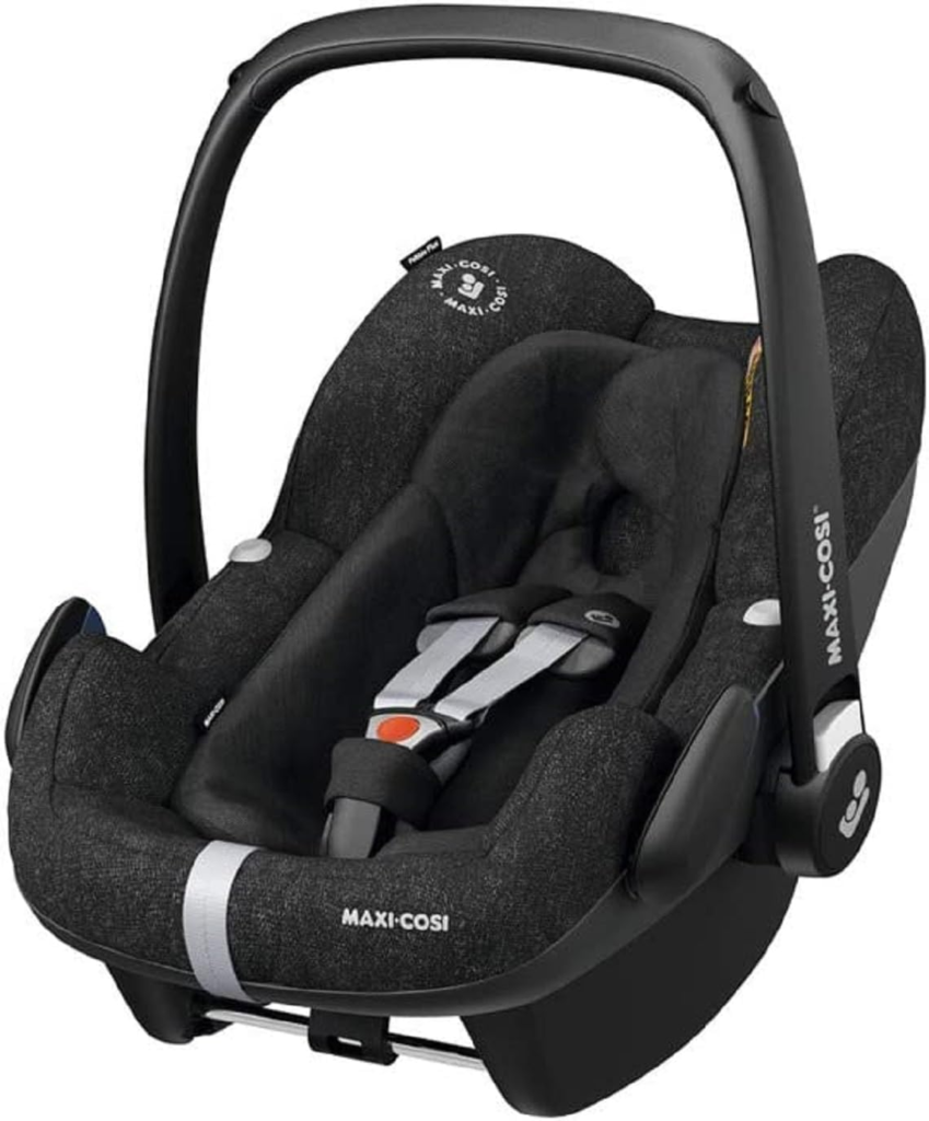 Maxi-Cosi Pebble Plus Baby Car Seat Group 0+, ISOFIX Car Seat, i-Size, 0-12 m, 0-13 kg, 45-75 cm, Nomad Black