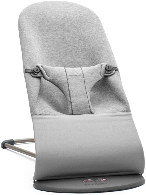 BabyBjörn Bouncer Bliss, 3D jersey, Light grey