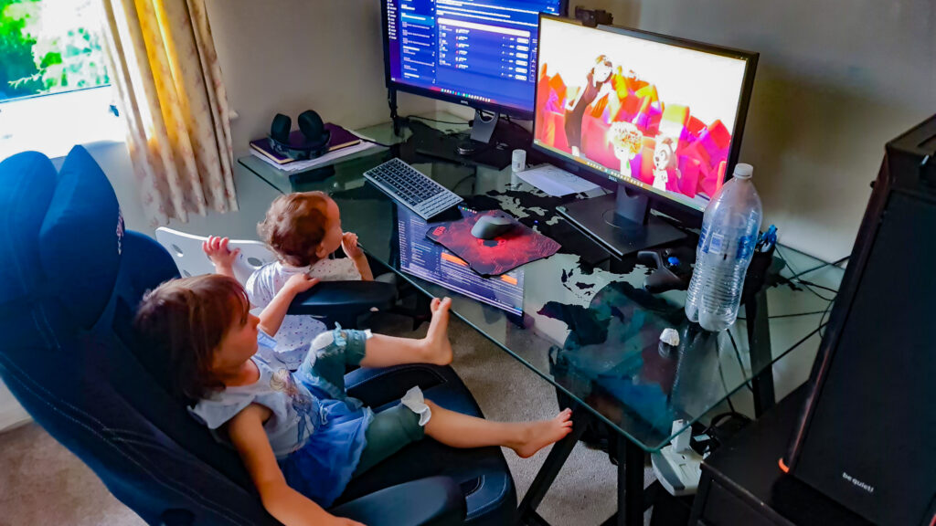 But constantly occupied by the kids