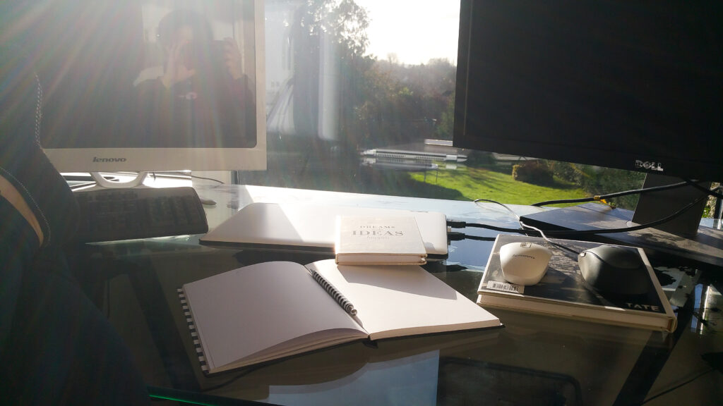 Settled on an office with a view - working from home without childcare