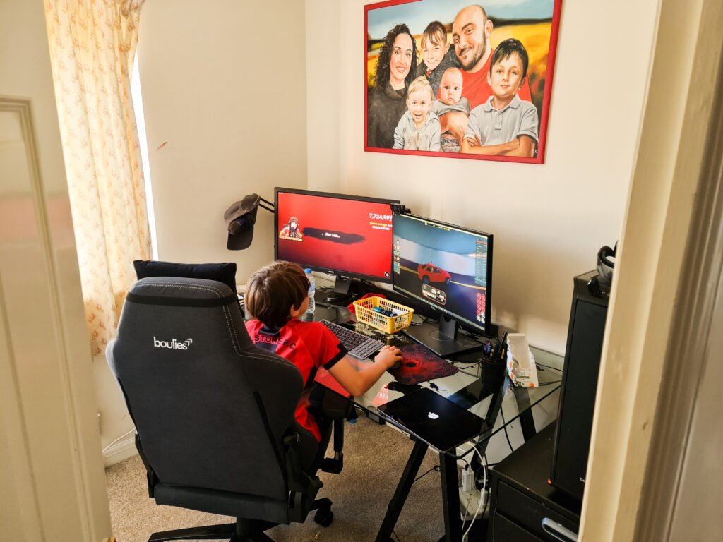 But constantly occupied by the kids