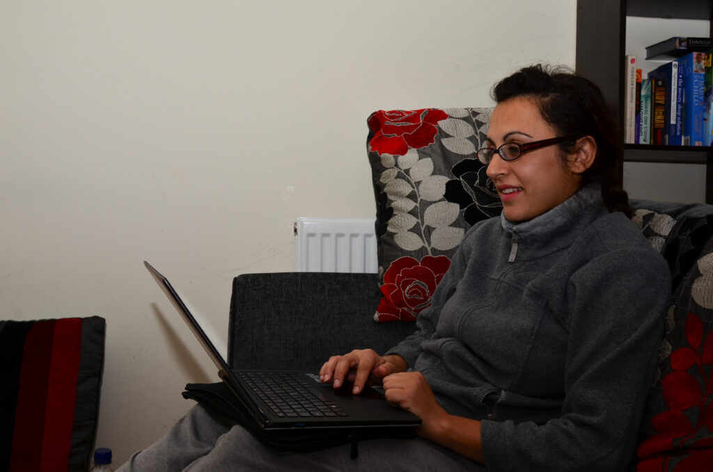 Working on my blog 2011 - working from home without childcare