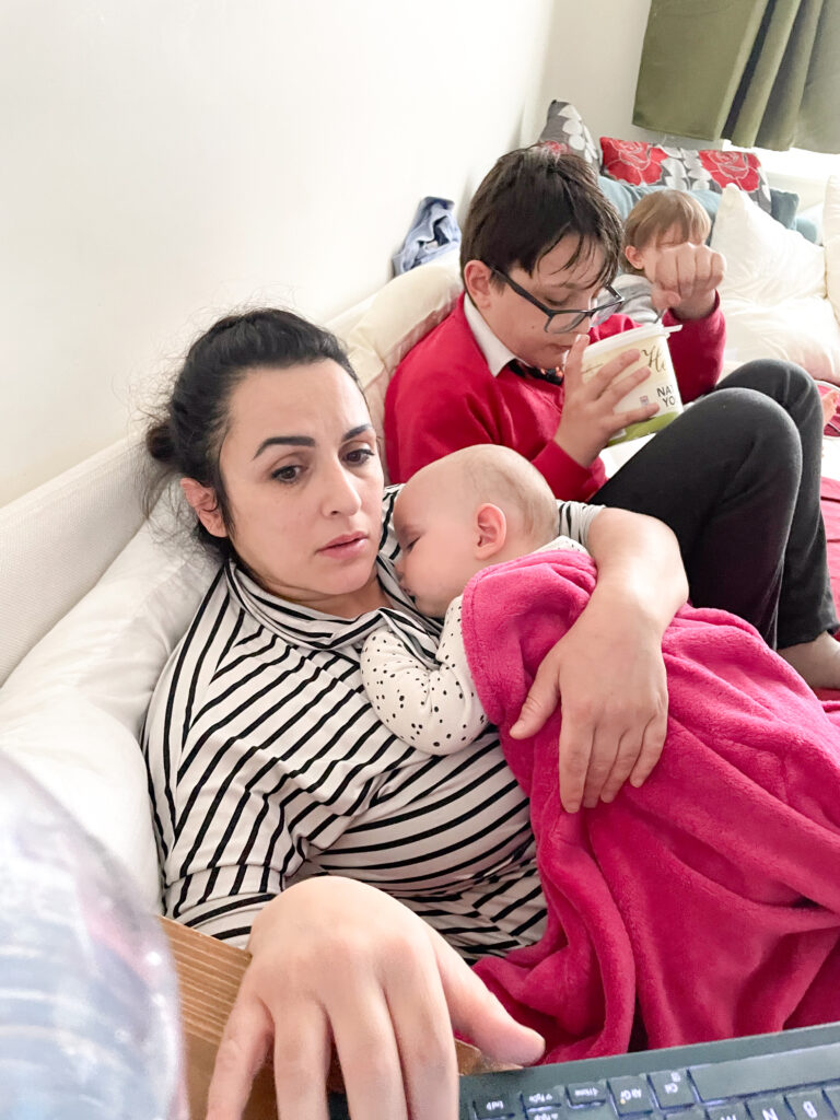 My new normal with the birth of number four - working form home without childcare