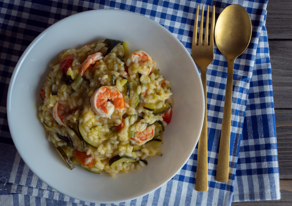 Creamy shrimp risotto - 10 easy dishes for family dinner party fun