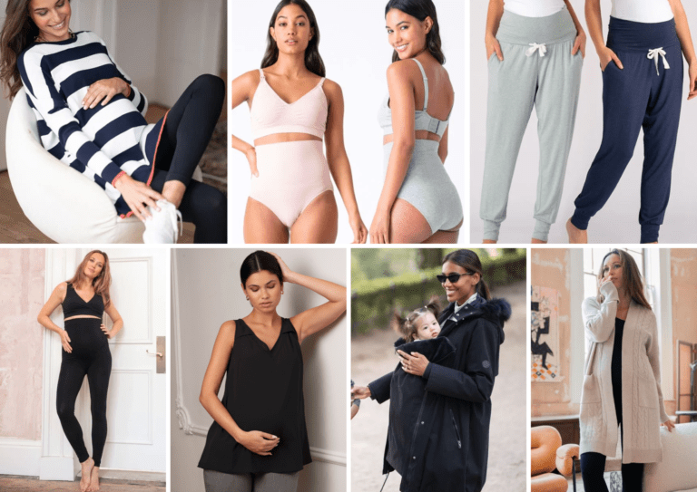 Winter postpartum wardrobe capsule essentials for new moms
