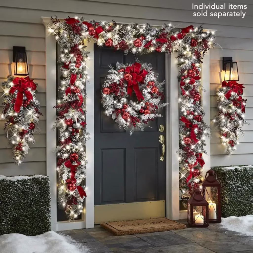 Handmade holiday wreath